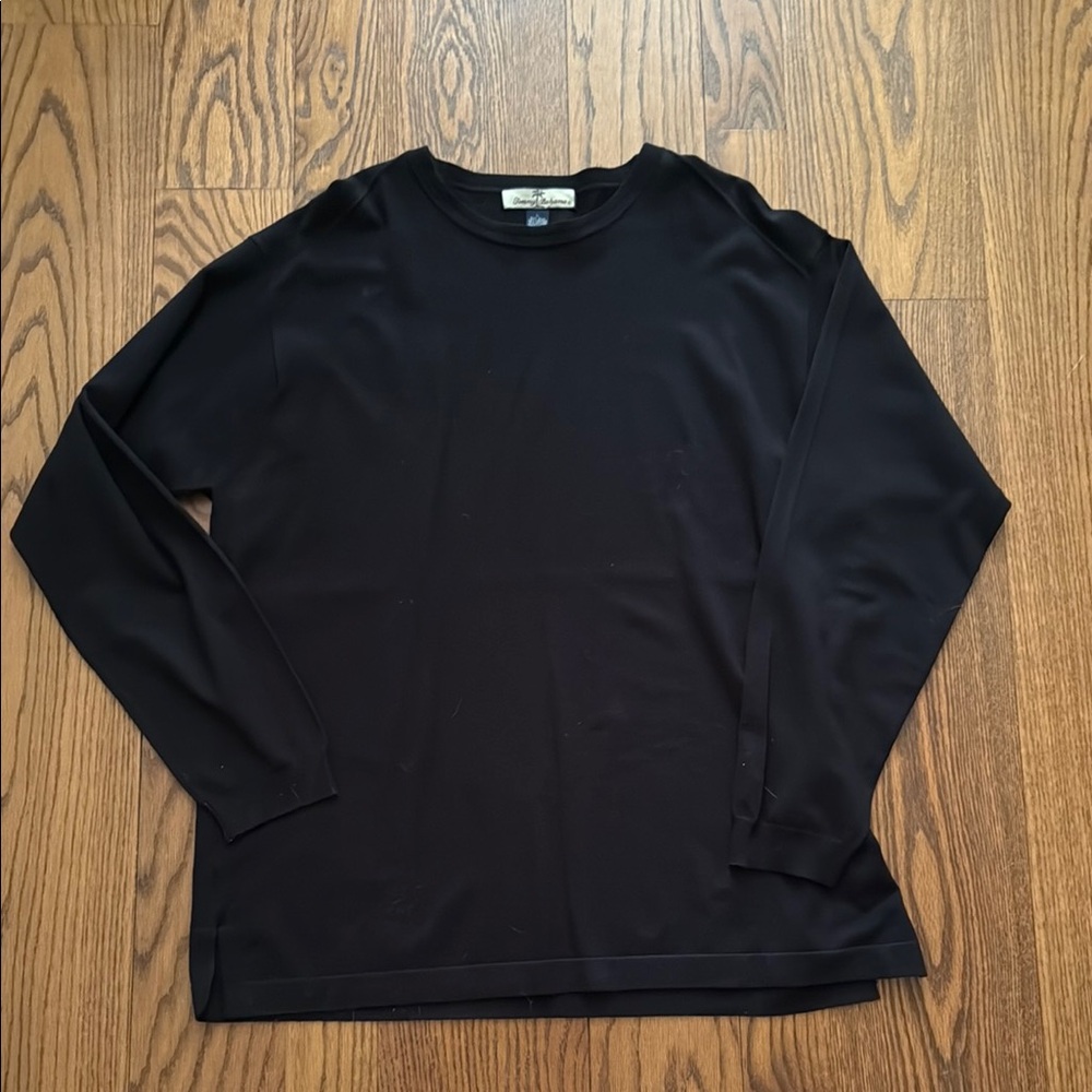 Tommy Bahama Black Long Sleeve Tee Shirt